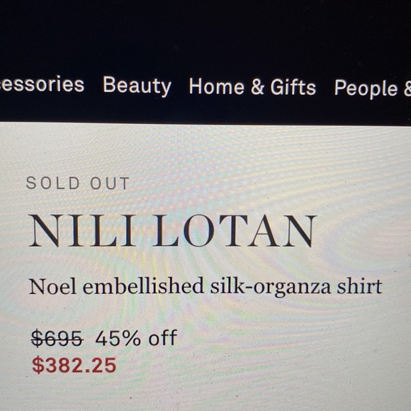 ISO Nili Lotan Noel Shirt! - Picture 2 of 2